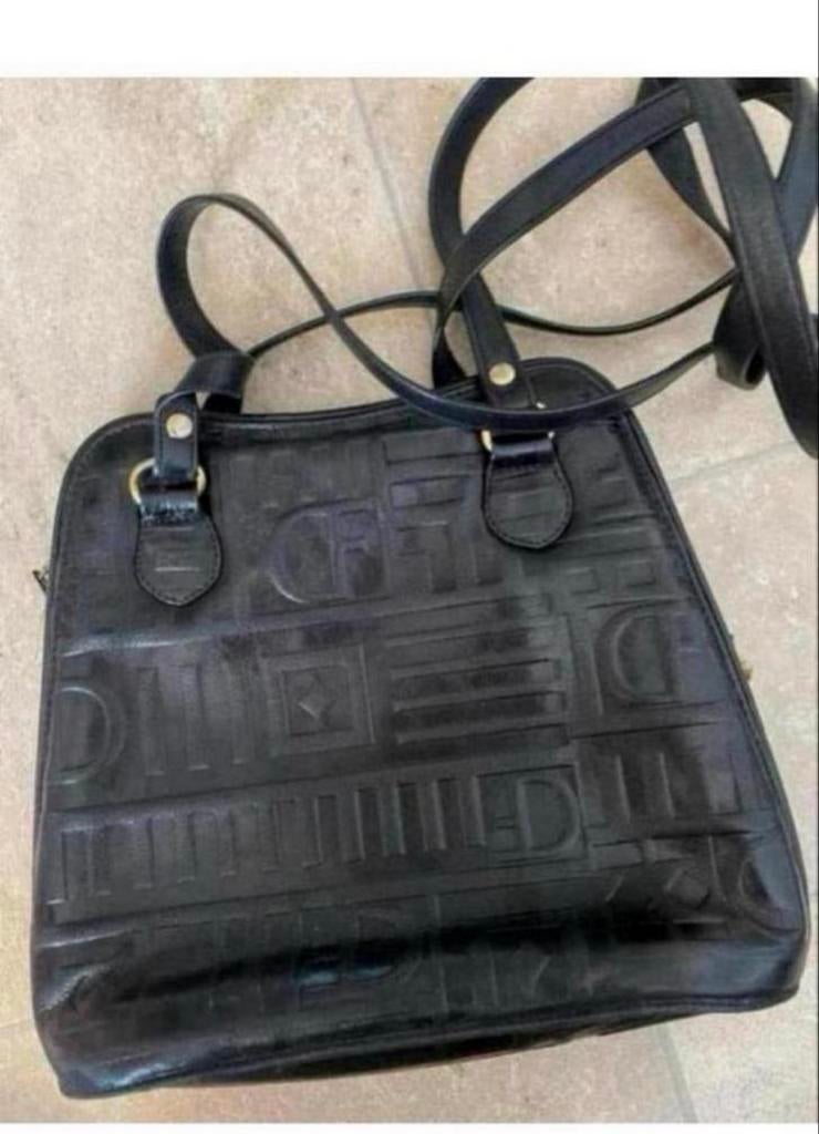 Zwarte Fratelli handtas van echt leer, Sieraden, Tassen en Uiterlijk, Ophalen of Verzenden, Gebruikt, Zwart, Handtas