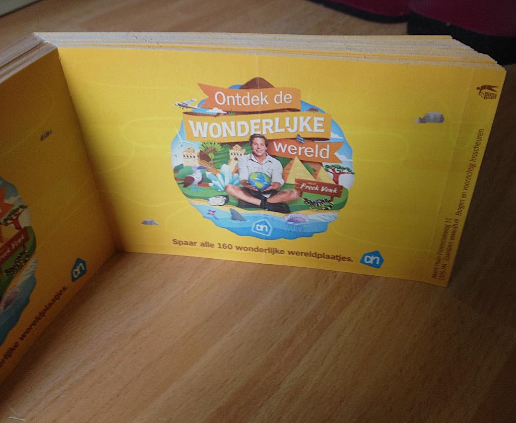 AH Plaatjes Freek Vonk "de Wonderlijke Wereld" 2018, Verzamelen, Supermarktacties, Albert Heijn, Ophalen