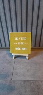 Tegel met tekst - Ik vind hier iets van, Ophalen of Verzenden