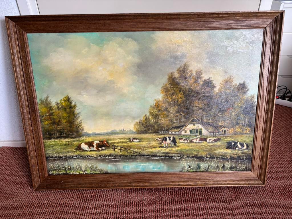 Schilderij boerderij, Ophalen