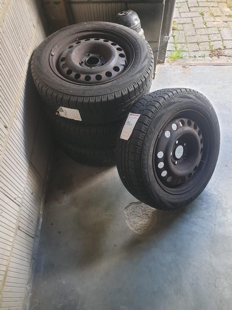 Bandenset met stalen velg Opel astra, Ophalen