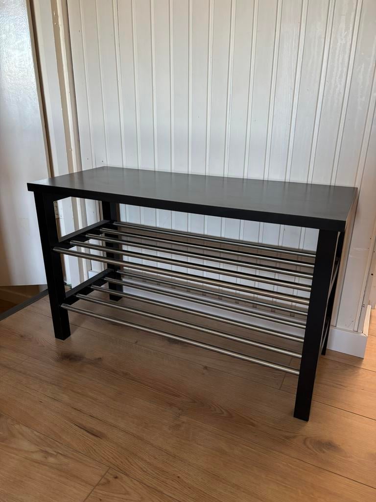 Bank met schoenenrek IKEA TJUSIG, Ophalen of Verzenden, Zo goed als nieuw