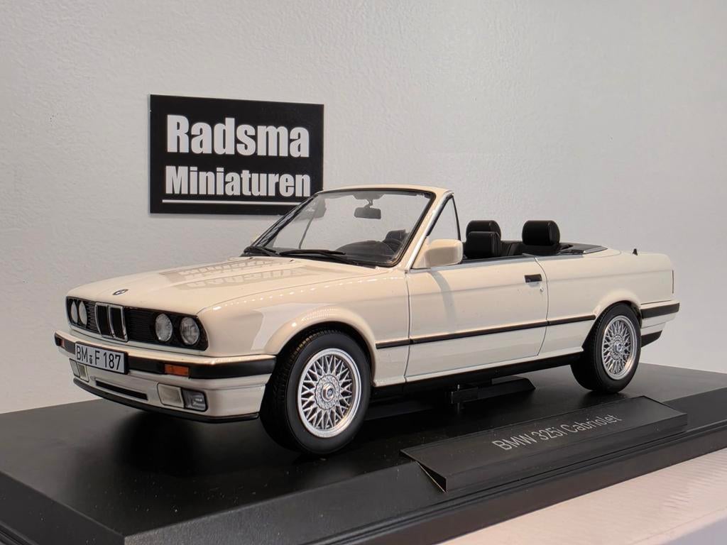 Bmw 325i E30 Cabriolet - Wit - 1:18 Norev, Auto, Nieuw, Norev, Ophalen of Verzenden