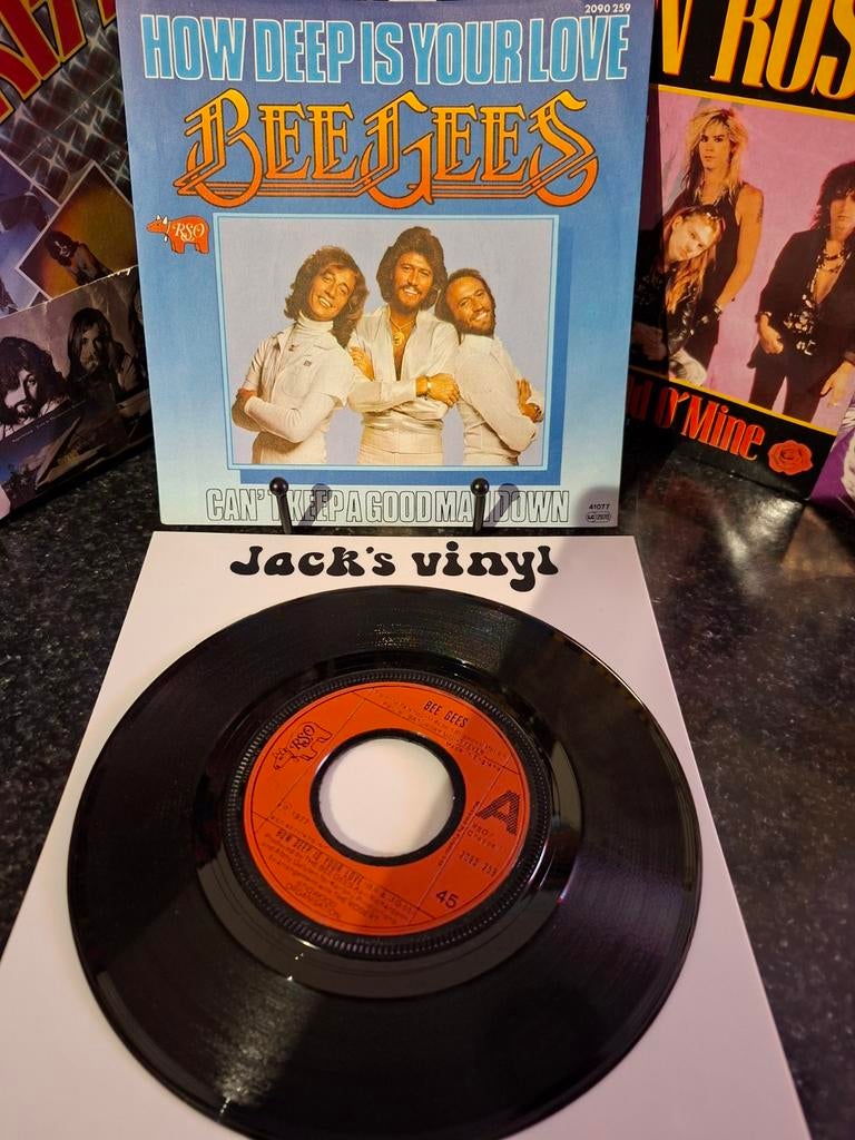 Bee Gees - How Deep Is Your Love - 7 inch Single 1977, Ophalen of Verzenden, Gebruikt, 7 inch