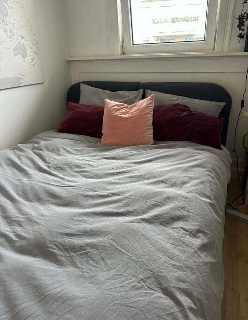 Bed 160x230 met matras 140x200, Huis en Inrichting, Ophalen, Gebruikt, Tweepersoons, 140 cm