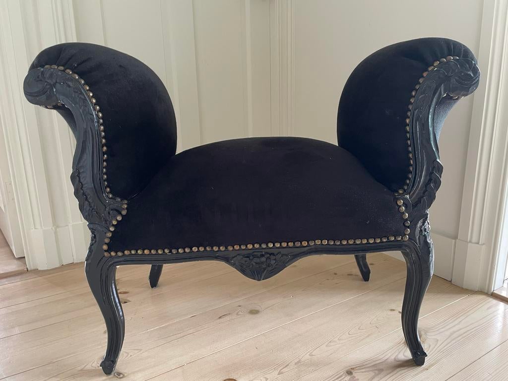 Leuk brocante voetenbankje, Huis en Inrichting, Ophalen, Gebruikt, Hout