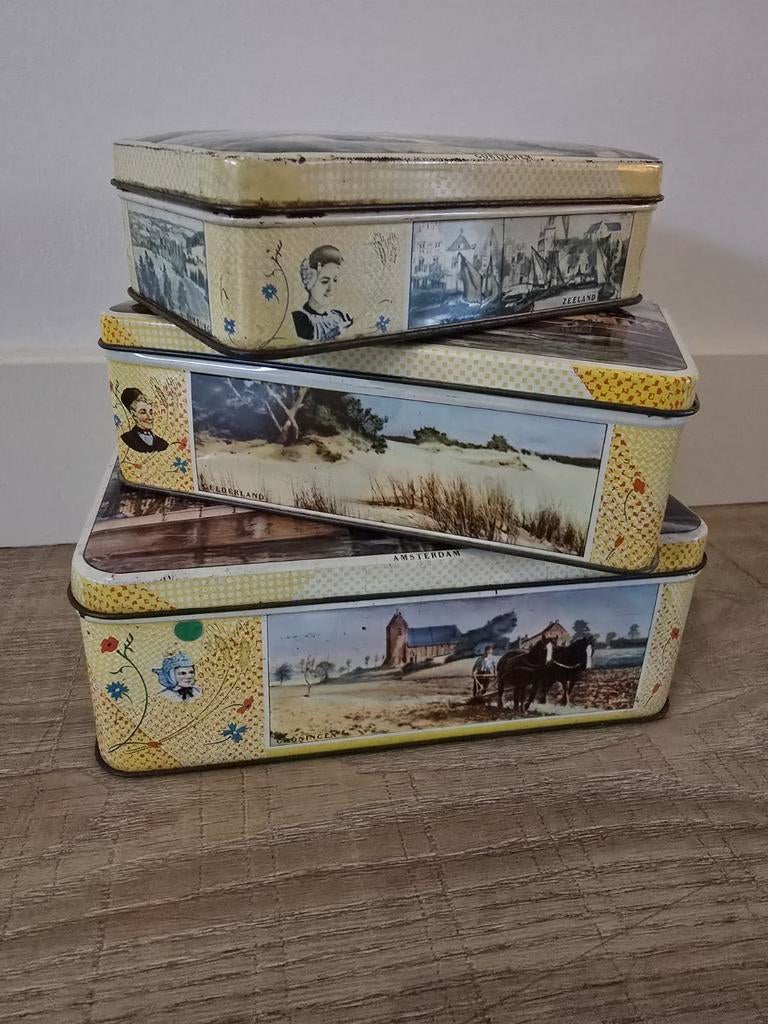 Complete zeldzame set De Bruijn Koek Amst. Rotterdam. Gorinc, Verzamelen, Blikken, Zo goed als nieuw, Overige, Ophalen of Verzenden