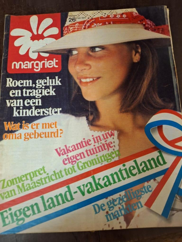 7 x Margriet uit 1977, Verzamelen, Ophalen of Verzenden, 1960 tot 1980, Tijdschrift