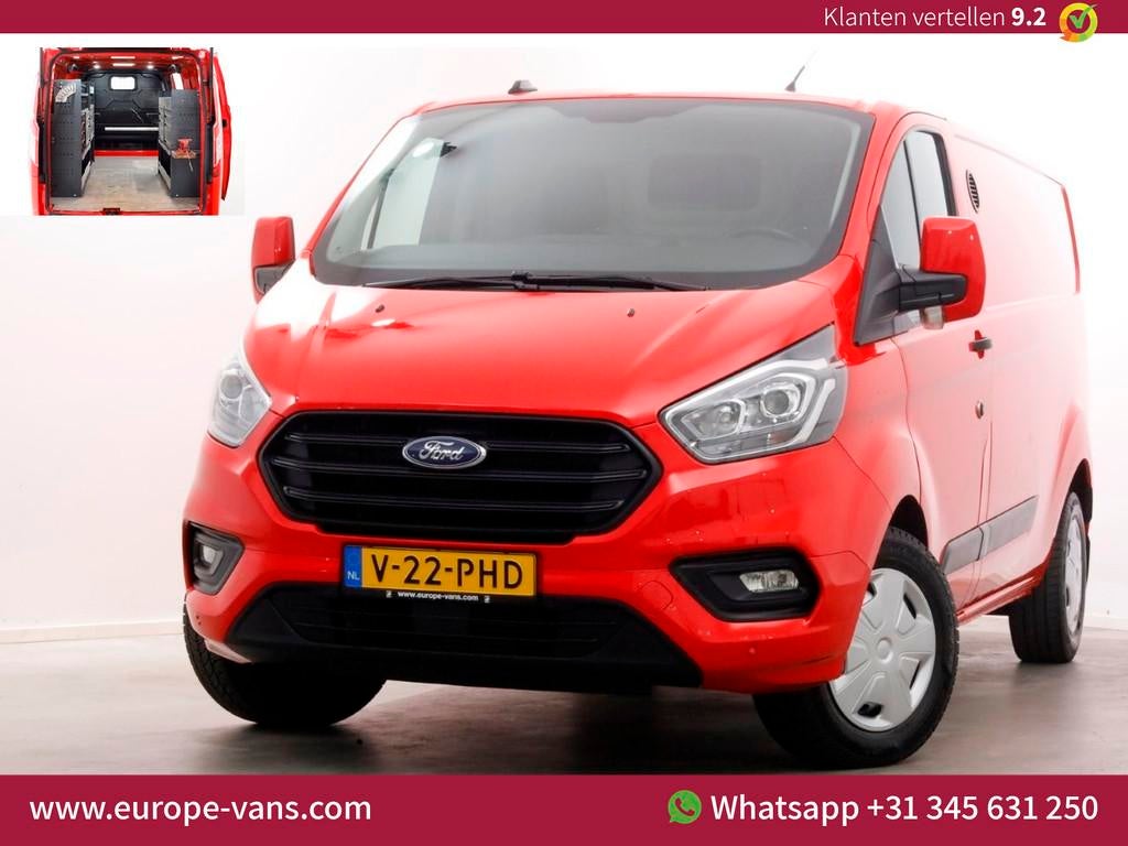 Ford Transit Custom 340 2.0 TDCI 130pk L2H1 Airco/Inrichting, Auto's, Bestelauto's, Voorwielaandrijving, 4 cilinders, 2800 kg