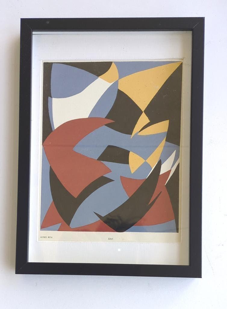 Alfred Reth color pochoir 1952, Antiek en Kunst, Kunst | Litho's en Zeefdrukken, Ophalen of Verzenden