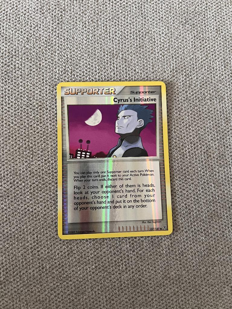 Cyrus's Initiative 137/147 Reverse Holo Supreme Victors, Verzenden, Zo goed als nieuw, Losse kaart, Foil