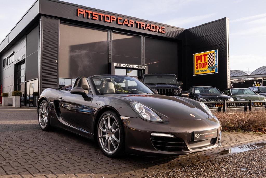 Porsche Boxster 2.7 PDK, 981, PASM, Sportstoelen 14-voudig N, Euro 5, Achterwielaandrijving, Gebruikt, Zwart