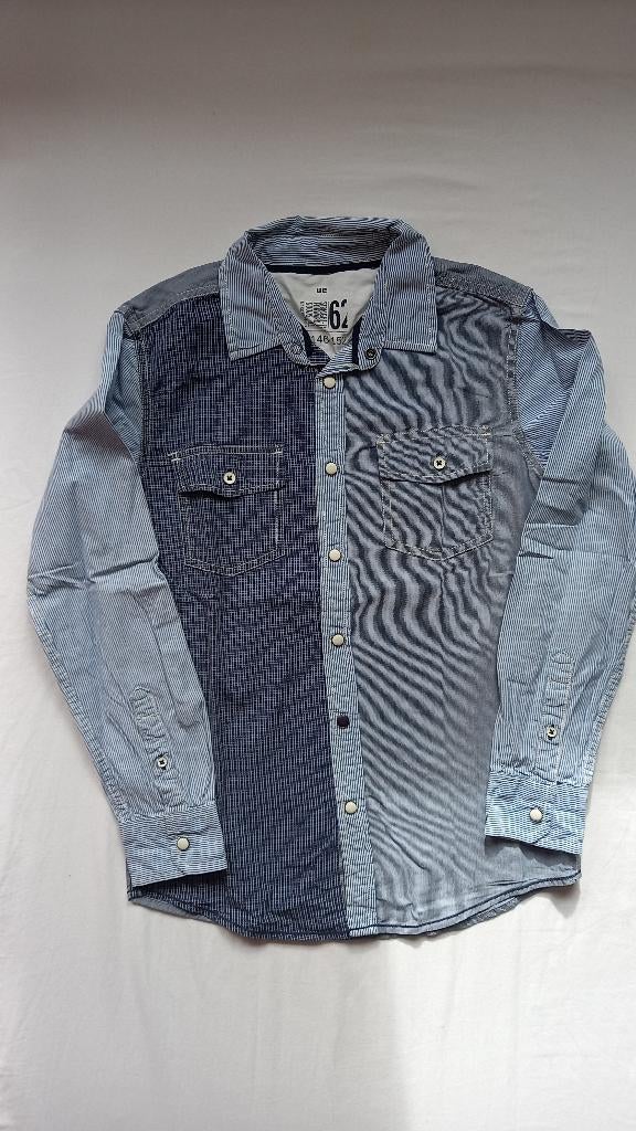 Blauwe blouse we 146/152, Ophalen of Verzenden, Gebruikt, Jongen, Overhemd of Blouse