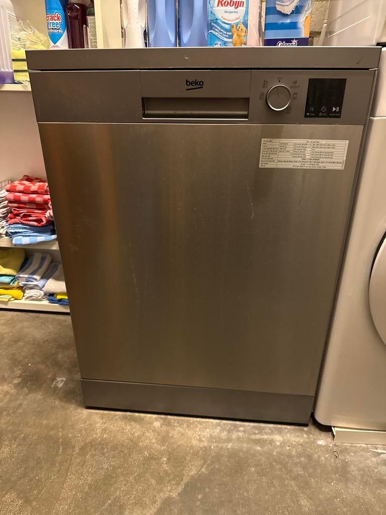 Beko DVN05320X Vaatwasser - vrijstaand, RVS-look, Ophalen, Gebruikt, 60 cm of meer, Eco programma