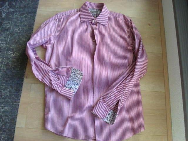 Bijna nieuw overhemd van VAN GILS maat 43, Zo goed als nieuw, Roze, Halswijdte 43/44 (XL), Van Gils