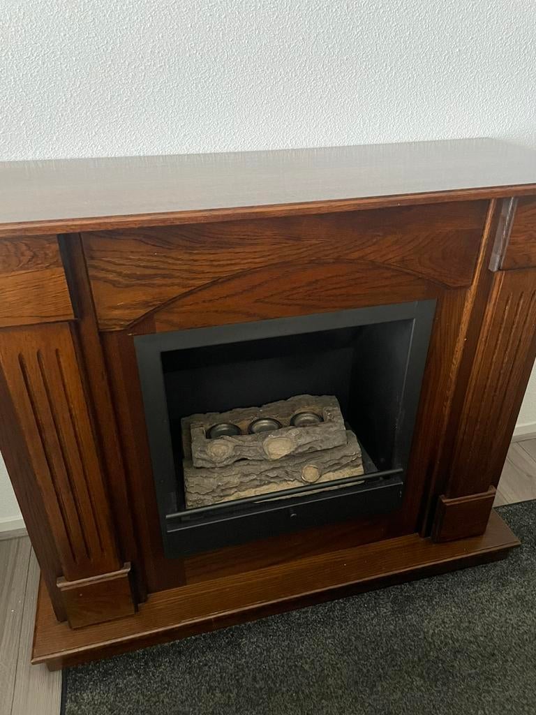 Openhaard, Ophalen of Verzenden, Zo goed als nieuw, Vrijstaande haard, Elektrische haard