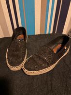 Verbena glitter schoenen maat 38, Ophalen of Verzenden, Gedragen, Zwart, Espadrilles of Moccasins
