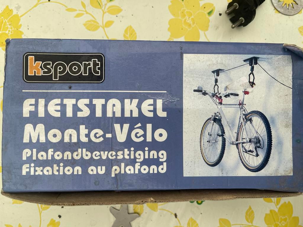 Ksport Fietslift Monte-Vélo - Plafondbevestiging, Ophalen of Verzenden, Nieuw