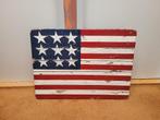 USA vlag op planken geschilderd, Ophalen