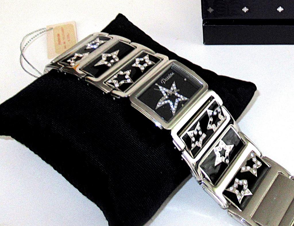Nieuw PASSION Swarovski dames quarts horloge in doos, Franse, Ophalen of Verzenden, Nieuw, Staal, Overige merken