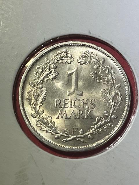 Duitsland, Deutsches Reich, zilveren 1 Reichsmark 1925 F UNC, Postzegels en Munten, Munten | Europa | Niet-Euromunten, Losse munt