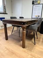 MOET WEG - Eettafel in Indonesische stijl, Ophalen, Gebruikt, 100 tot 150 cm, Teakhout