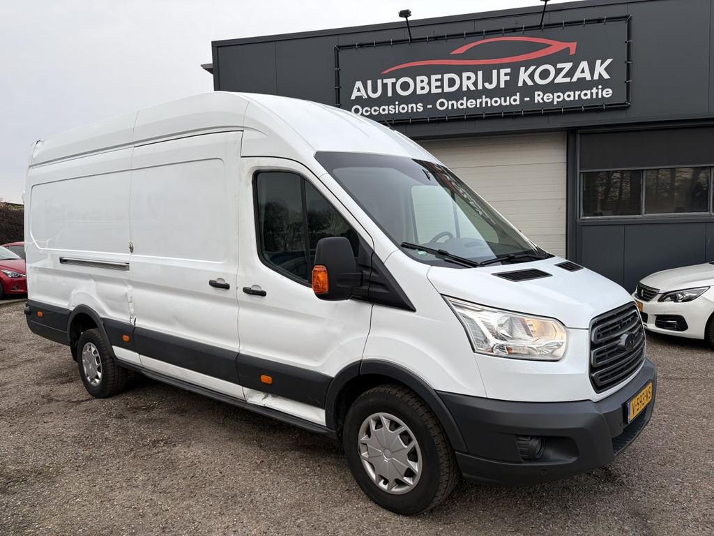 Ford Transit 2.2 TDCI L3H3 Trend AIRCO LANG MARGE (bj 2016), Auto's, 125 pk, Wit, Bedrijf, Parkeersensor