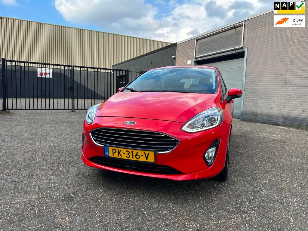Ford Fiesta 1.0 EcoBoost Titanium Clima Cruise Carplay Keyle, Auto's, Voorwielaandrijving, 580 kg, 100 pk, 23 km/l