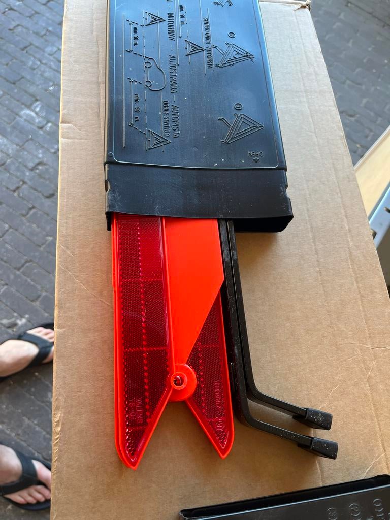 Gevarendriehoek voor auto - Veiligheid onderweg, Ophalen of Verzenden, Gebruikt