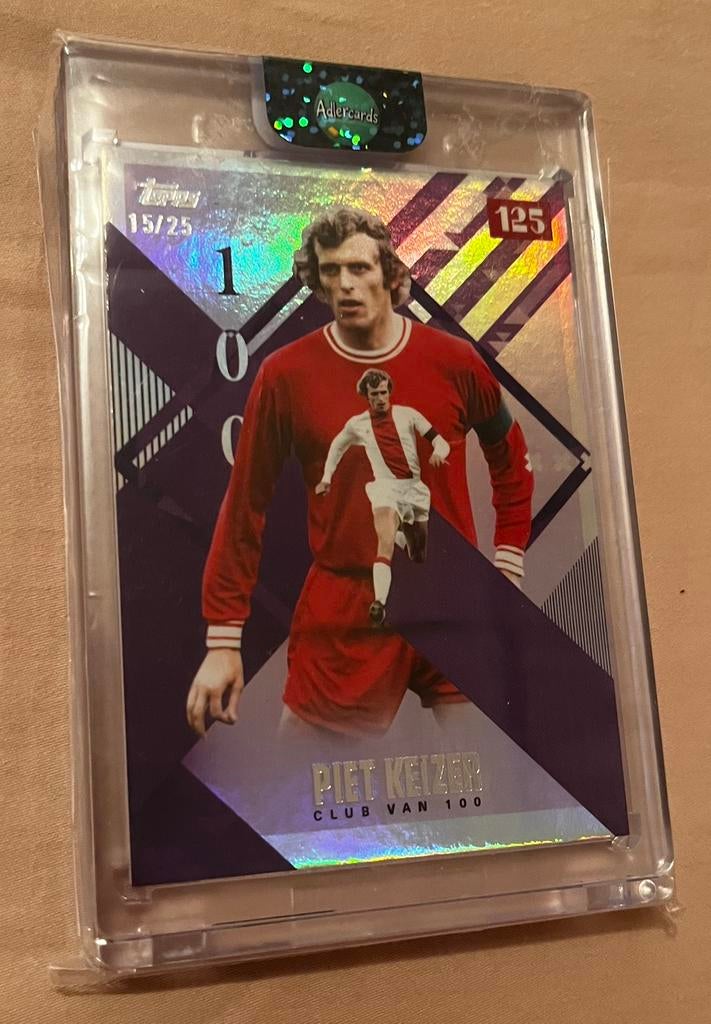 Piet Keizer Topps 125 Ajax /25, Verzamelen, Ophalen of Verzenden, Zo goed als nieuw, Ajax, Spelerskaart