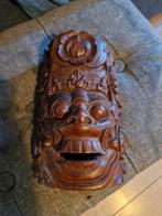 Gedetailleerd houtsnijwerk Barong masker, Ophalen of Verzenden