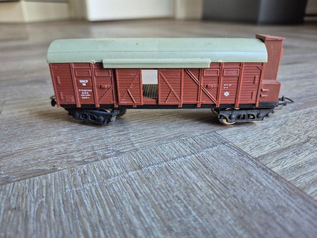 Lima h0 3161 dekwagen met remhuis bruin., Wisselstroom, Gebruikt, Wagon, Ophalen of Verzenden