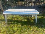 Lanterfant tuintafel 220 x 100cm wit aluminium., Ophalen, Rechthoekig, Aluminium