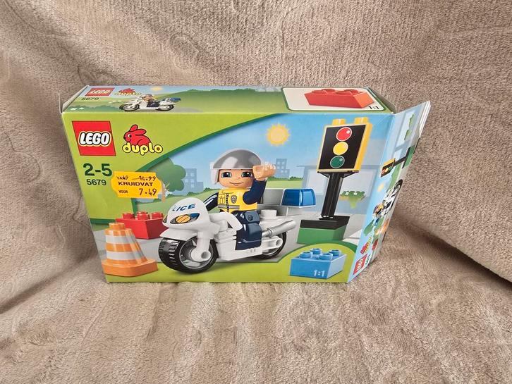 Duplo Politie Motor 5679 - Complete Set, Kinderen en Baby's, Speelgoed | Duplo en Lego, Gebruikt, Duplo, Complete set, Ophalen of Verzenden
