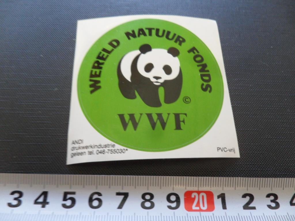 sticker Wereld Natuur Fonds WWF  Panda, Ophalen, Zo goed als nieuw