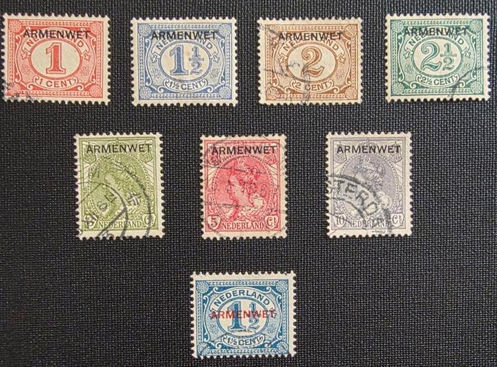 NVPH D1 tm D8 gebruikt, Postzegels en Munten, Postzegels | Nederland, Ophalen of Verzenden
