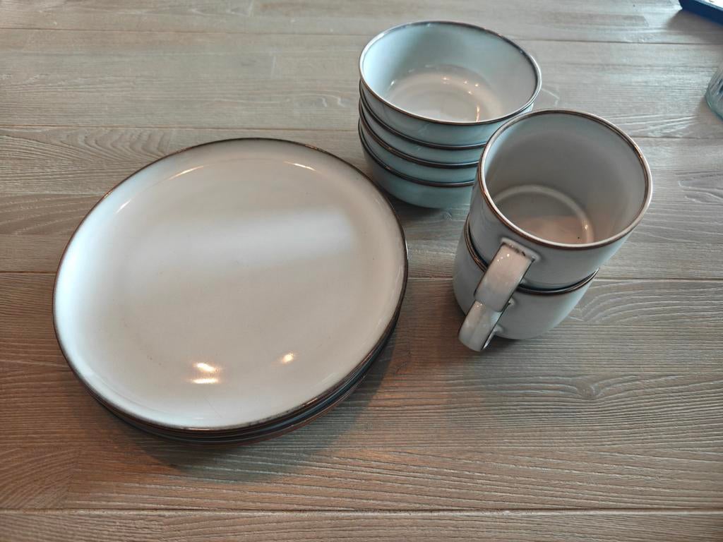 Wit Ikea Gladelig Servies, Ophalen, Zo goed als nieuw, Porselein