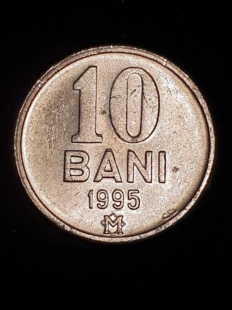 10 bani munt uit 1995 Moldavië., Postzegels en Munten, Ophalen of Verzenden, Overige landen, Losse munt