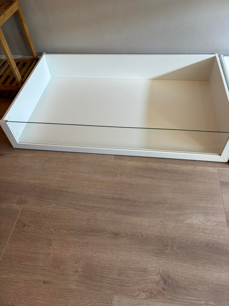 Pax.lade met glazen front wit. Per stuk €20,, Huis en Inrichting, Kasten | Schoenenkasten, Ophalen of Verzenden, Zo goed als nieuw