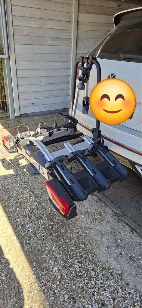 Thule VeloCompact 926 fietsendrager voor 3 fietsen, 3 fietsen of meer, Ophalen of Verzenden, Zo goed als nieuw, Trekhaakdrager