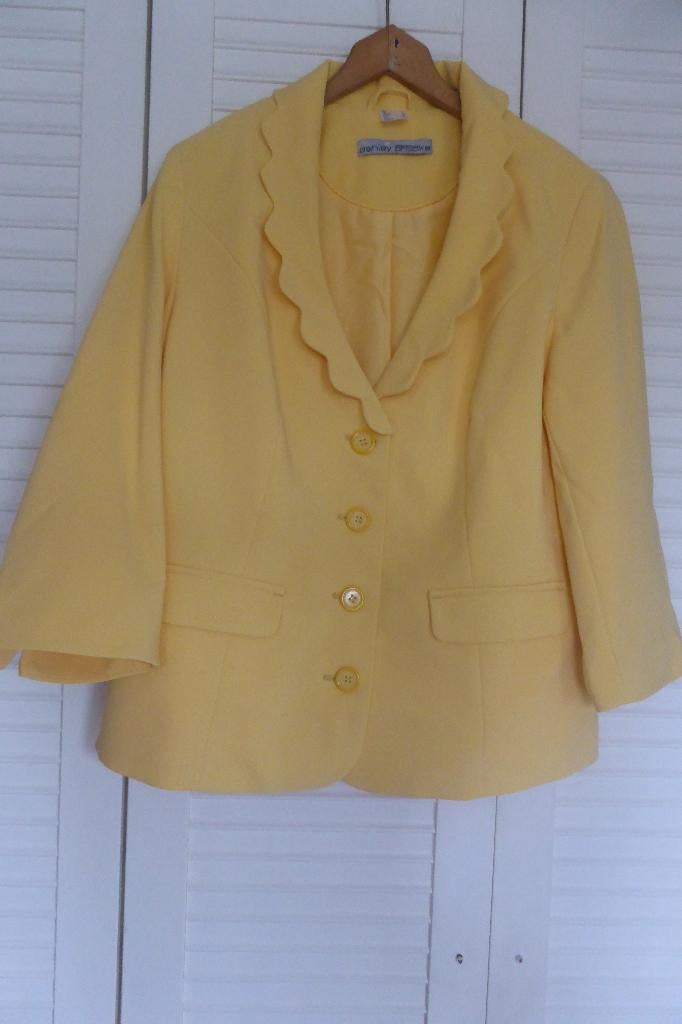 Mooie blazer Ashley Brooke, Geel, Maat 42/44 (L), Ophalen of Verzenden, Zo goed als nieuw
