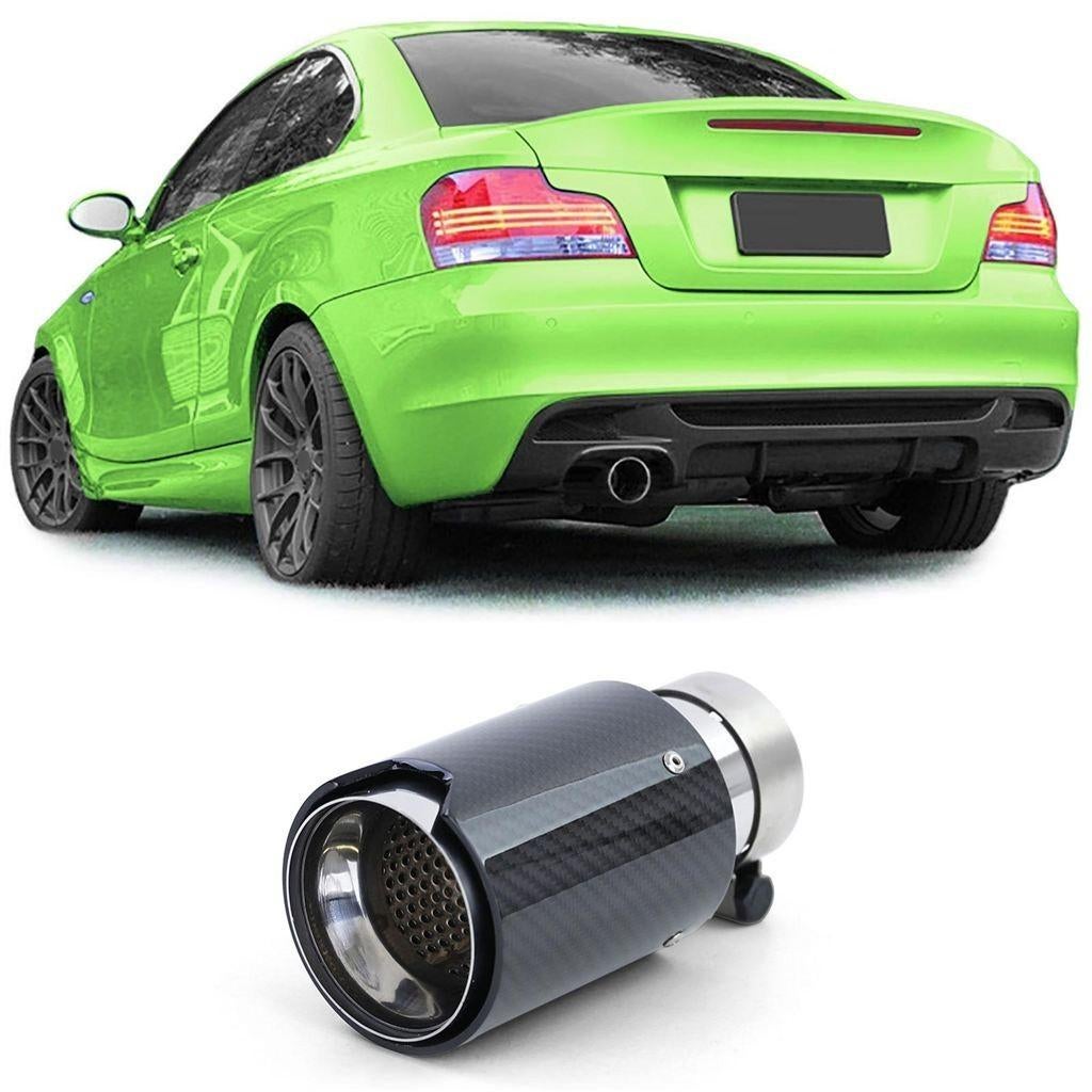 Uitlaatsierstuk Rond Voor Bmw 1 Serie E81 E82 E87 E88 Echt C, Auto diversen, Tuning en Styling, Verzenden