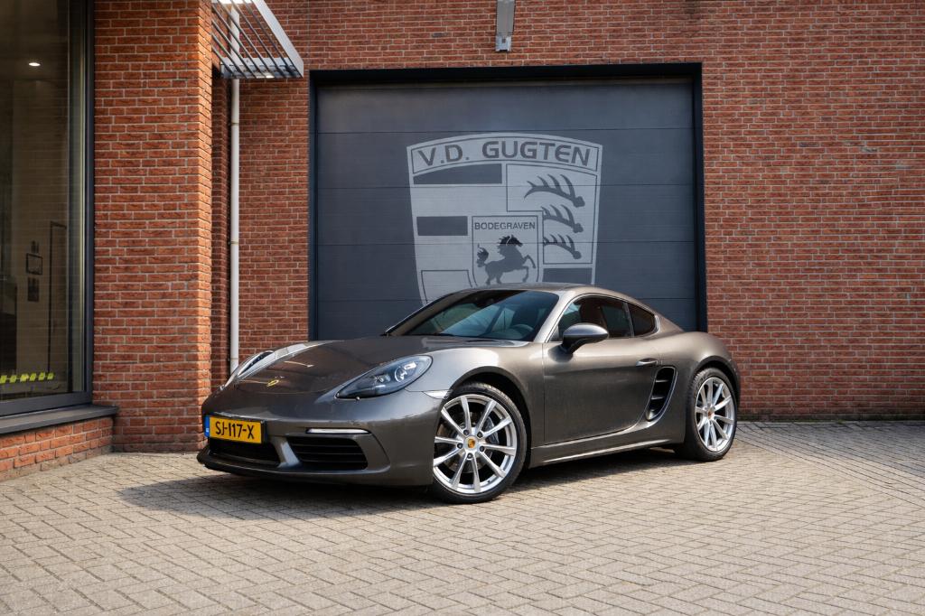 Porsche Cayman 2.0 300PK PDK 2018 Grijs, Auto's, Porsche, Automaat, Euro 5, Achterwielaandrijving, 4 cilinders