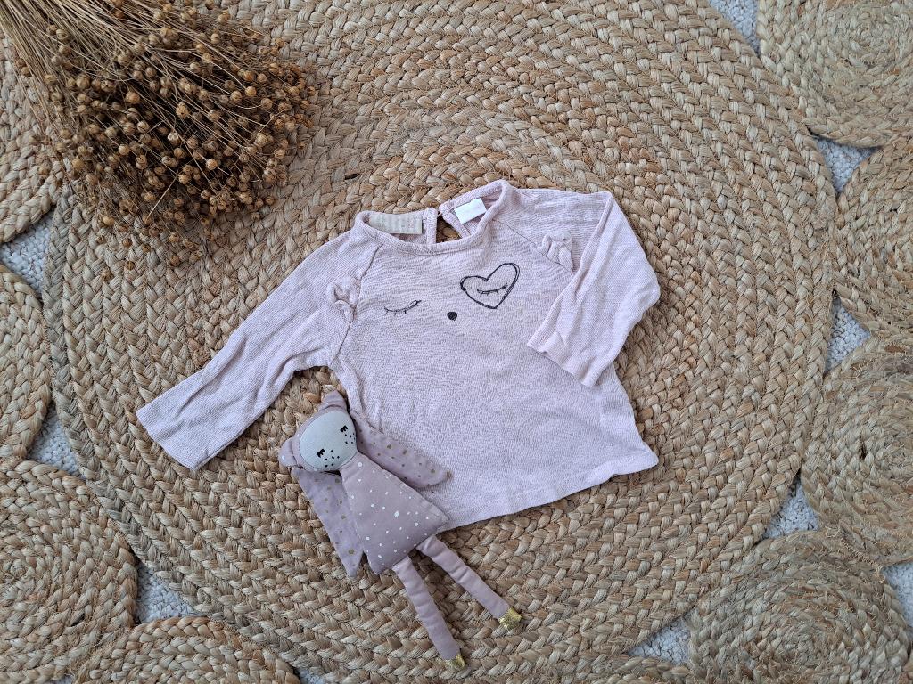 Roze Zara trui met oogjes maat 68 (pillig), Kinderen en Baby's, Babykleding | Maat 68, Gebruikt, Ophalen of Verzenden, Zara, Truitje of Vestje