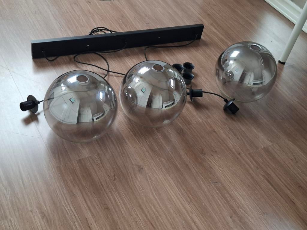 Zijlstra Hanglamp Bubble Shaded 3-lichts, Huis en Inrichting, Lampen | Hanglampen, Ophalen, 75 cm of meer