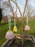 Paastak 7 hangers Pasen bloemen klepel porselein, Ophalen of Verzenden