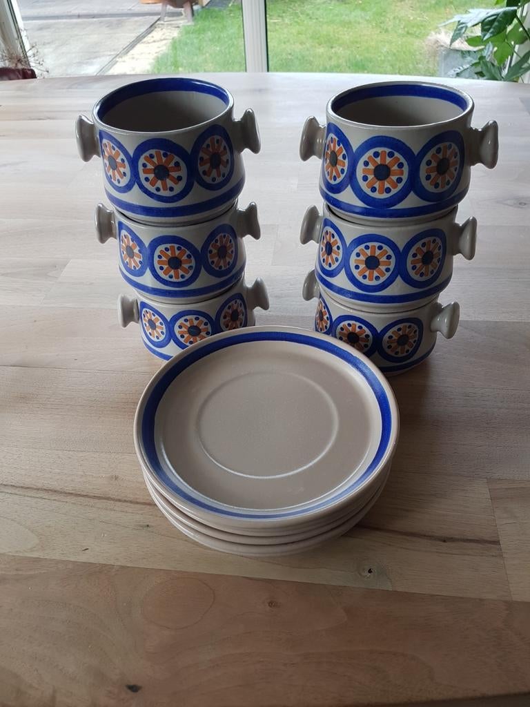 SOEPKOMMEN met schotel, Ophalen of Verzenden