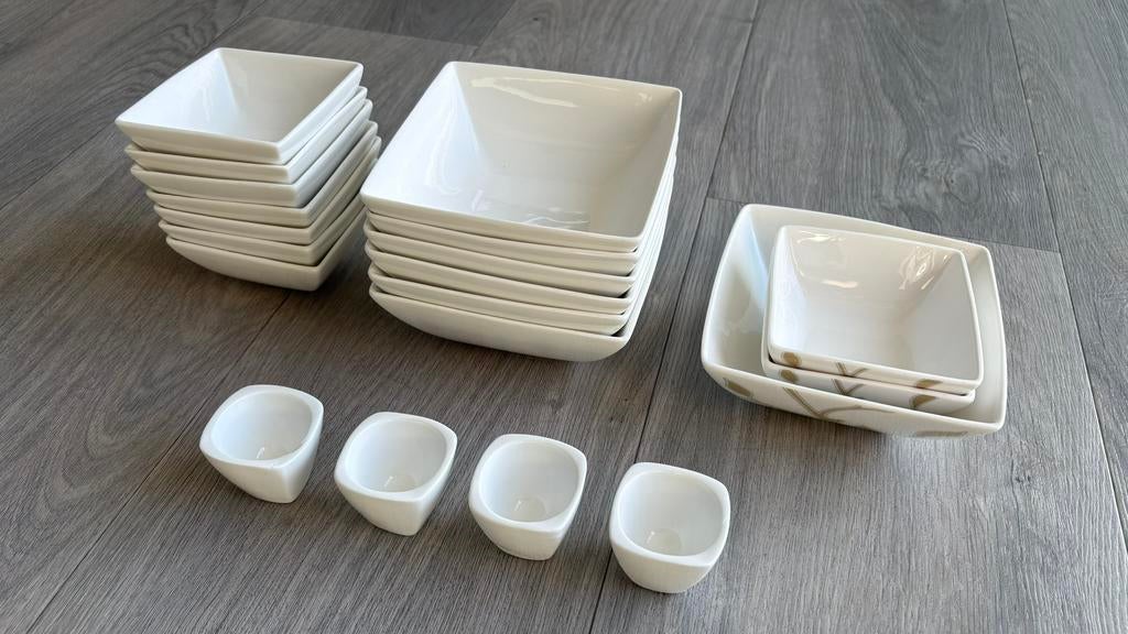 Squito schaaltjes en eierdopjes, Huis en Inrichting, Keuken | Servies, Ophalen, Keramiek, Effen, Schaal of Schalen