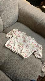 HEMA sweater maat 74 – wit met bloemen, Kinderen en Baby's, Babykleding | Maat 74, ., Ophalen of Verzenden, Zo goed als nieuw