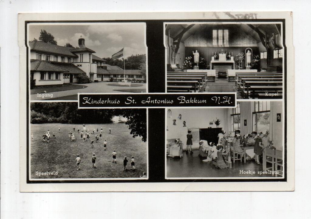 BAKKUM, N.H. Kinderhuis, St. Antonius 1963., Verzamelen, Ophalen of Verzenden, 1960 tot 1980, Gelopen, Noord-Holland
